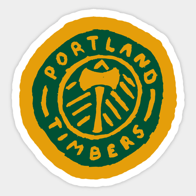 Portland Timbeeeers 14 Sticker by Very Simple Graph